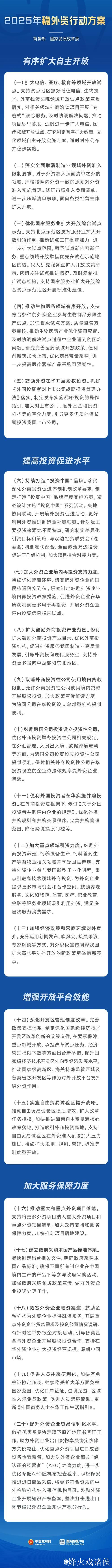 更大力度！中国稳外资20条发布